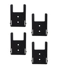 Locking Tool Holder For Kobalt 24V Tools, 4 Pack, Black mounts shown for shelves, toolboxes, and workbenches, UK Made