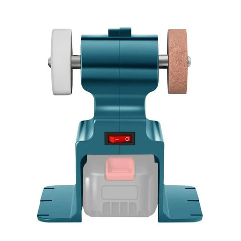 Badass Mini Bench Grinder For Sharpening And Polishing Metal Tools with quick swap wheels and full copper motor.