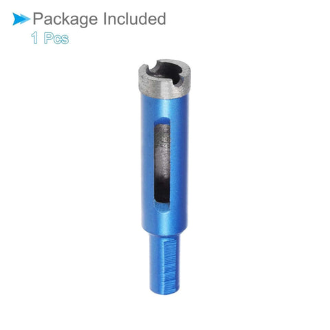 CoCud diamond core drill bit, 16mm dia, blue body for tiles, stone, marble, concrete; dry/wet use, fits M10 grinder