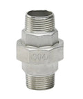 304 Stainless Steel Union Pipe Fitting Connector Adapter for Home Garden Hose No Tools Needed Easy Install Quick Connect DN65 Two Point Five Inch Corrosion Resistant Durable Coupler for Outdoor Use, threaded coupler