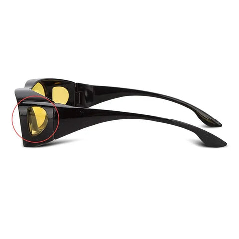 Pro-Level Safety Glasses With Side Shields Scratch And Fog Resistant Clear Lenses, black frame, side view, ideal for outdoor activities.