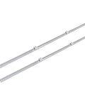 Pair Of Sbr20UU Linear Guide Rails, 2200Mm Long, heavy duty carbon steel with integrated aluminum slide blocks.