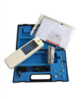 Straight Fire Handheld Digital Push Pull Force Gauge Dynamometer Packing A Built In Sensor Measuring Up To 500 Newtons in case.