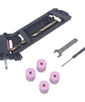 No Nonsense Drill Bit Sharpener Portable Adjustable Angle Grinder Jig For Woodworking And Metal Bits Quick Revival Tool with sharpening wheels.