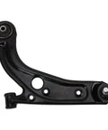 Premium Front Steering Suspension Overhaul Kit Eight Piece Set replaces control arm, sturdy black metal, front end vehicle part.