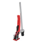 Heavy Duty Ratchet Hold Down Clamp Delivering Dead Nuts Secure Grip On A Twenty Millimeter Base for woodworking projects.