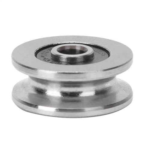 Top Shelf 10 Piece V1804 V Groove Ball Bearings Made From Solid Bearing Steel Heavy Duty single row track roller side view
