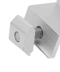 Close-up of Heavy Duty Solar Panel Clamp Kit Includes Ten Piece Anodized Aluminum Z Bracket for secure mounting.
