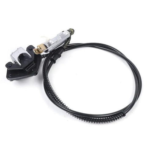 Beefed Up 740Mm Rear Axle Kit With Brake Assembly For Go Kart And 50Cc ATV Rear Shaft, showing brake line and master cylinder