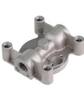 Heavy Duty Diesel Remote Mount Coolant Filter Head Replacement For Cat 3126 And Caterpillar Engines Featuring 204163 Compatible Design, silver aluminum construction.