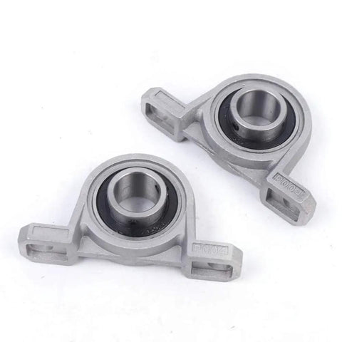 Rear Live Axle Kit With Sprocket And Hub Brake Assembly components, showing two pillow block bearings, used in go karts, drift trikes, ATVs.