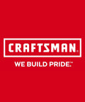 Red background with CRAFTSMAN logo and slogan "We Build Pride."