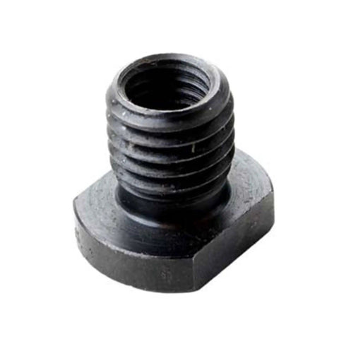 Top Shelf Angle Grinder Wheel Conversion Adapter Fits 100Mm Tools And M10 Threads to plug into any rig, black steel threaded adapter.