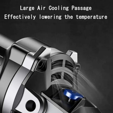 Rock Solid Electric Angle Grinder Tearing Through Metal And Wood With Knockout Torque And Adjustable Safety Guard air cooling passage detail for efficient use.