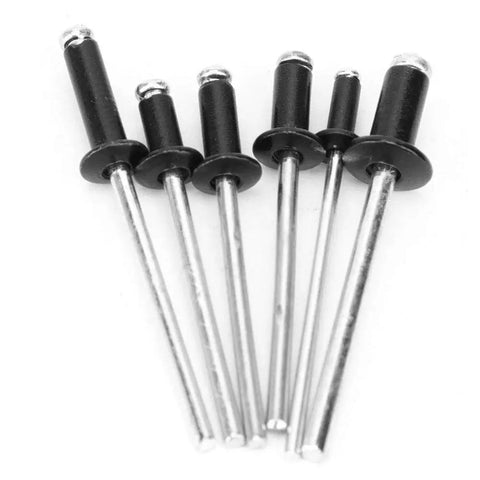 Pro Grade 120 Piece Blind Rivet Kit Made From Aluminum Alloy With Smooth Shafts For Clean Neat Install Six Sizes M2.4x6 M3x6