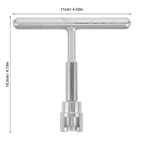 Reliable Heavy Duty Paintless Dent Puller Kit For Auto Hoods And Trunk Lids T-bar handle, chrome finish, 11cm size.
