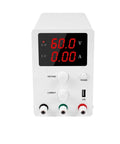 Beefy Lab Grade Adjustable Power Supply Regulator AC To DC 30V 60V 120V Switching Unit For Laptop, Phone And PC Repair And Charging, 60V5A Output, White, 220V AC
