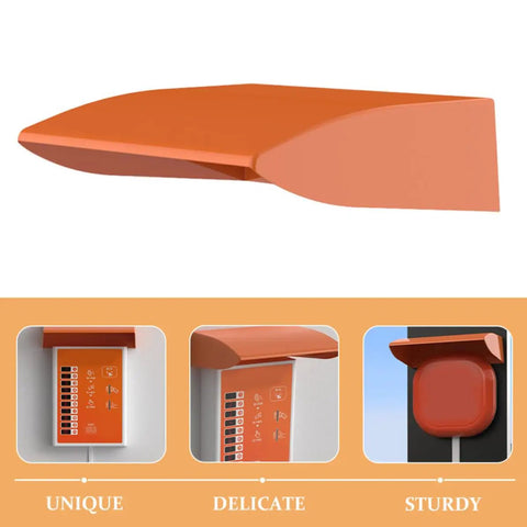 Heavy Duty EV Charger Protection Cover With Durable Plastic Rainproof Housing for Outdoor Electric Vehicle Chargers, angled view.