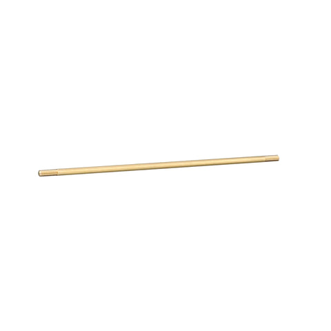 Brass 12-inch stem, 5/16 in OD, with 1/4-20 and 5/16-18 NPT threaded ends for float valves.