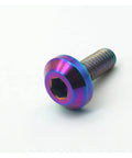 Grade 5 Titanium Hex Socket Screws For Motorcycle Disc Brake Fasteners M6 M8 Custom Bike Modification Bolts, close-up view