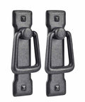 Rustic Farmhouse Cabinet Pulls Two Pack Zinc Alloy Drawer Handles Antique Iron Black Finish For Kitchen Cabinets And Dresser Drawers, heavy duty design.