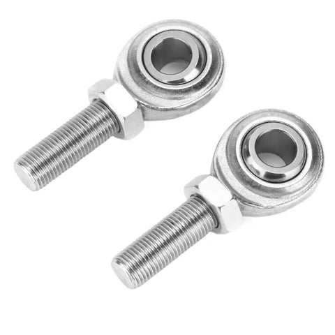 Heavy Duty Beefed Up Spherical Rod End Heim Joint 2 Pack CMR-8 1/2 Inch Ball 1/2-20 Male Thread, durable steel suspension joints.
