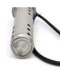 Rock Solid 0 190 Ohm Holding Tank Level Sensor featuring sleek 316 stainless steel housing and IP67 waterproof seal.