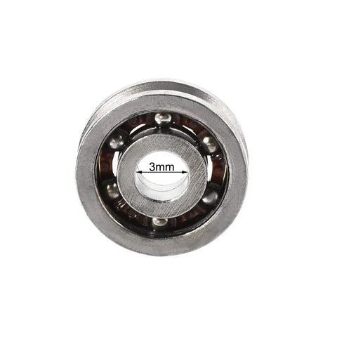 Badass Durability Slick Chromium Steel Miniature Ball Bearings 603VV Double Shielded showing 3mm inner diameter.