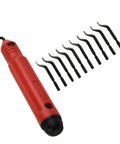 Pro Grade Deburring Hand Tool For Pipes And Sheet Metal With Wear Resistant HSS Blade And Comfortable Grip Includes 10 Replacement Blades