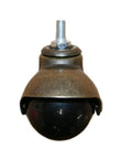 Vintage Bronze Ball Caster Wheels 2 Inch Antique Gold Furniture Casters With Threaded Rod Mount for smooth gliding performance.