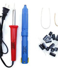 Capacitor Repair Kit for Samsung Ln S3251D TV Includes Soldering Iron Anti Static Pump 14 High Temp Caps Solder Wire Wick, tools and capacitors.