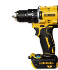 Brushless Cordless Drill And Impact Driver Top Notch Workhorse Compatible With Dewalt 20V Max Batteries Compact Power Tool Set profile view