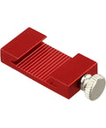 Ruler Stop Fence For Precision Marking And Quick Straight Lines, 20mm spacing, red steel ruler clamp with locking screw