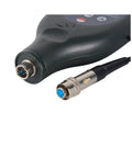 Connector and cable probe of Pro Grade Digital Roughness Tester And Surface Profile Gauge With Separate Cabled Probe For Blast Cleaned Surfaces, 0-800 Micrometers And 0-29.5 Mils Range, Tungsten Carbide Tip Lasts 20k Readings, Rugged On The Go