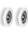 U696ZZ U Groove Ball Bearing Roller Guide Wheel 6 X 22 X 7 mm Double Metal Shielded Chrome Steel Bearings close-up view