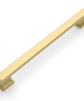Ten Pack Slick Brushed Gold Cabinet Pulls With No Stress Install And Heavy Duty Hardware For Kitchen Drawers And Cupboards In A Fresh Nine Inch Cut.