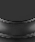Close-up of matte black shade for Duncan 14 Inch Two Light Flush Mount Ceiling Light Damp Rated Vintage Inspired Fixture for Living Room Kitchen Hallway Durable Powder Coated Finish Easy Install and Classic Farmhouse Vibe Look for Entryways