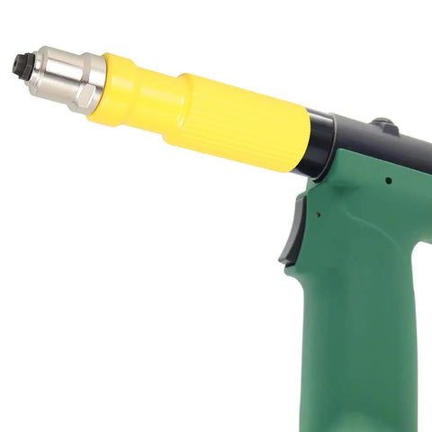 Effortless Electric Rivet Tool Adapter Kit Built From Rugged Plastic And Alloy Steel For Versatile Blind Riveting Projects Perfect For DIY Newbies And Pro Craftspeople Who Want Simple Heavy Duty Drill Attachments on drill