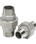 304 Stainless Steel Garden Hose Union Connector Fitting Built To Last No Nonsense Durability Corrosion Resistant Pipe Adapter For Quick Install Fits DN8 Through DN80 Sizes 1 Piece DN65 2.5 Inch, 304 stainless steel threaded hose union fittings