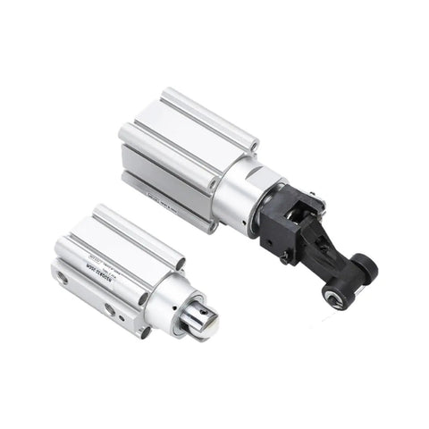Tough As Nails Compact Fixed Mount Pneumatic Air Cylinder With Durable Aluminum Body For Smooth Automated Assembly And Packaging Lines Delivering Rock Solid Positioning, featuring a silver aluminum design.