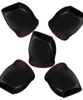25 Pack Salon Chair Caster Cups Wheel Protectors Hella Tough Silicone Floor Savers in black with felt bottoms, ideal for furniture
