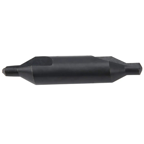 2Pcs 6Mm Hss Centering Drill Bits For Precision Milling And Bench Drilling Tasks, black high-speed steel bit close-up view.