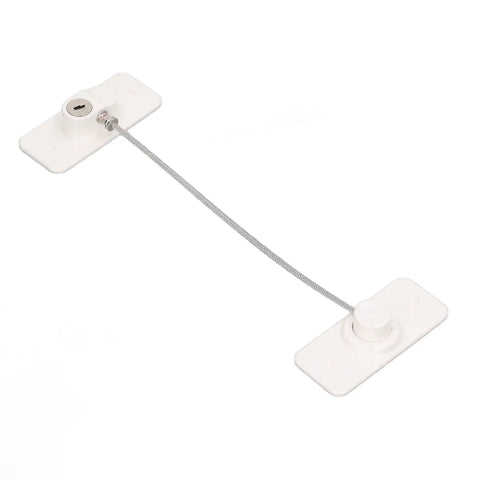 360 Degree Rotatable Childproof Window Lock With Non Mark Adhesive, Easy Install Safety Lock for cabinets, fridges, and drawers, white