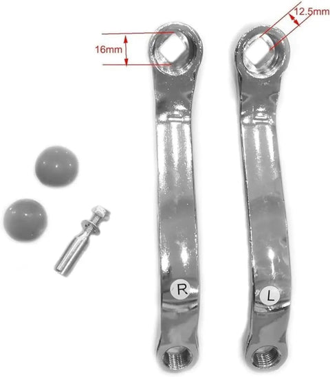 2 Inch Cup Bottom Bracket Conversion Kit For Bikes Converts One Piece Crank To Three Piece Includes 200mm Axle 36T And 44T Sprockets With 165mm Arm Cruiser Frame Compatible Silver Finish components