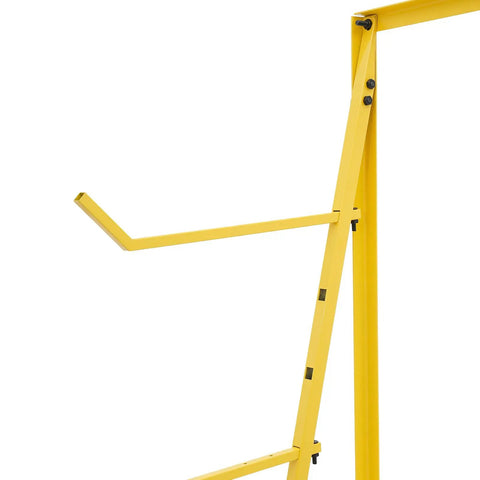 Adjustable arm detail of Heavy Duty Four Tier Cantilever Storage Rack With Badass 440 Lb Capacity for lumber.