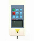 Top Shelf Heavy Duty Digital Push Pull Force Tester Rated At 500N Peak Load Built Tough, digital display with control buttons.