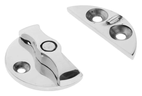 Kickass Marine Door Latch Made From Premium 316 Stainless Steel Twist Catch and Rounded Turn Button for Boat Cabinets.