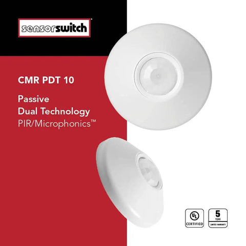 Top view of Dope Ceiling Motion Sensor With 360 Degree Coverage For Commercial Spaces PDT Dual Technology PIR And Microphonics Occupancy Sensor