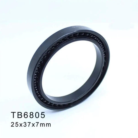Rock Solid High Temperature Full Ball Bearing 25X37X7Mm Thin Section Design shown from the side, highlighting its compact profile.