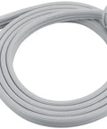 Six Foot 14/3 Gray Indoor Extension Cord With Grounded Flat Plug For Air Conditioners And Major Appliances, Heavy Duty Power Cable